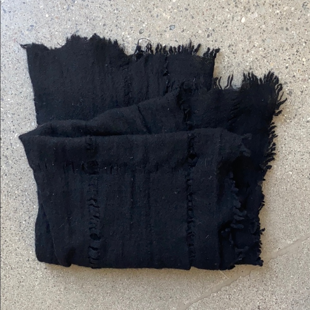 Black Madewell wool scarf